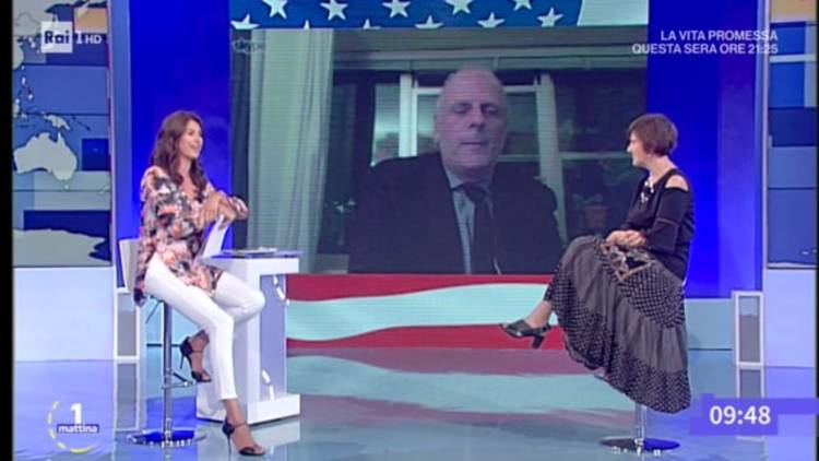 Stefano Albertini and Letizia Airos on Uno Mattina