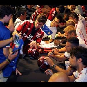 AC Milan Meets Fans at Adidas Store in New York