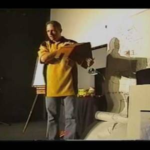 Darrell Fusaro with the kids at Headstart